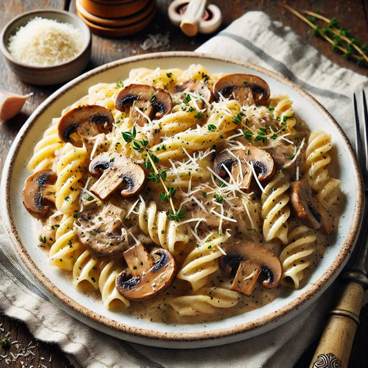 Radiatori with Creamy Mushroom Sauce - Eat Better Pasta
