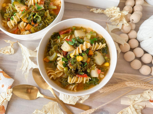 Plant-Based Hearty Garden Vegetable Soup - Eat Better Pasta